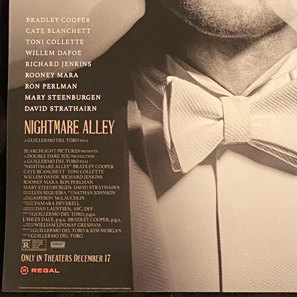 NIGHTMARE ALLEY 2021 BRADLEY COOPER promo Poster - BEST PICTURE Oscar nominee! - Picture 2 of 2